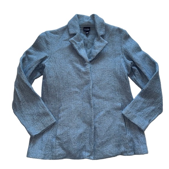 Eileen Fisher Blue Mohair Wool Blend Blazer Jacket Size S - Picture 1 of 7
